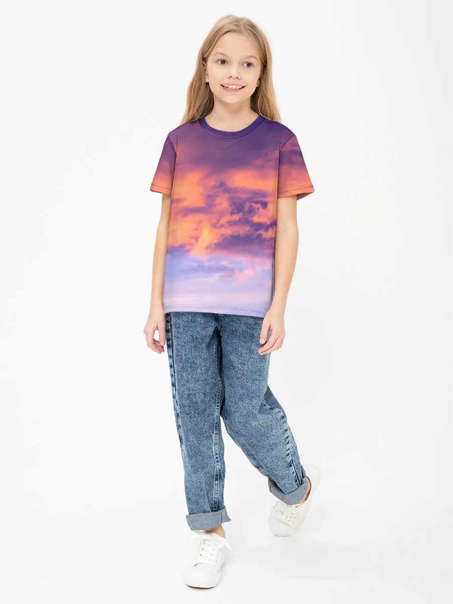 Children's cotton T-shirt (for girls. Copy)