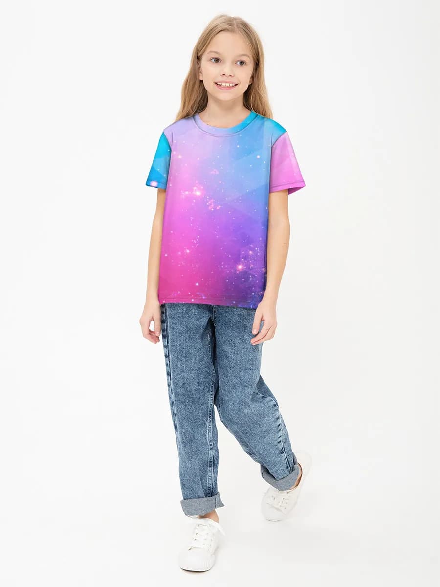 Children's cotton T-shirt (for girls. Copy)