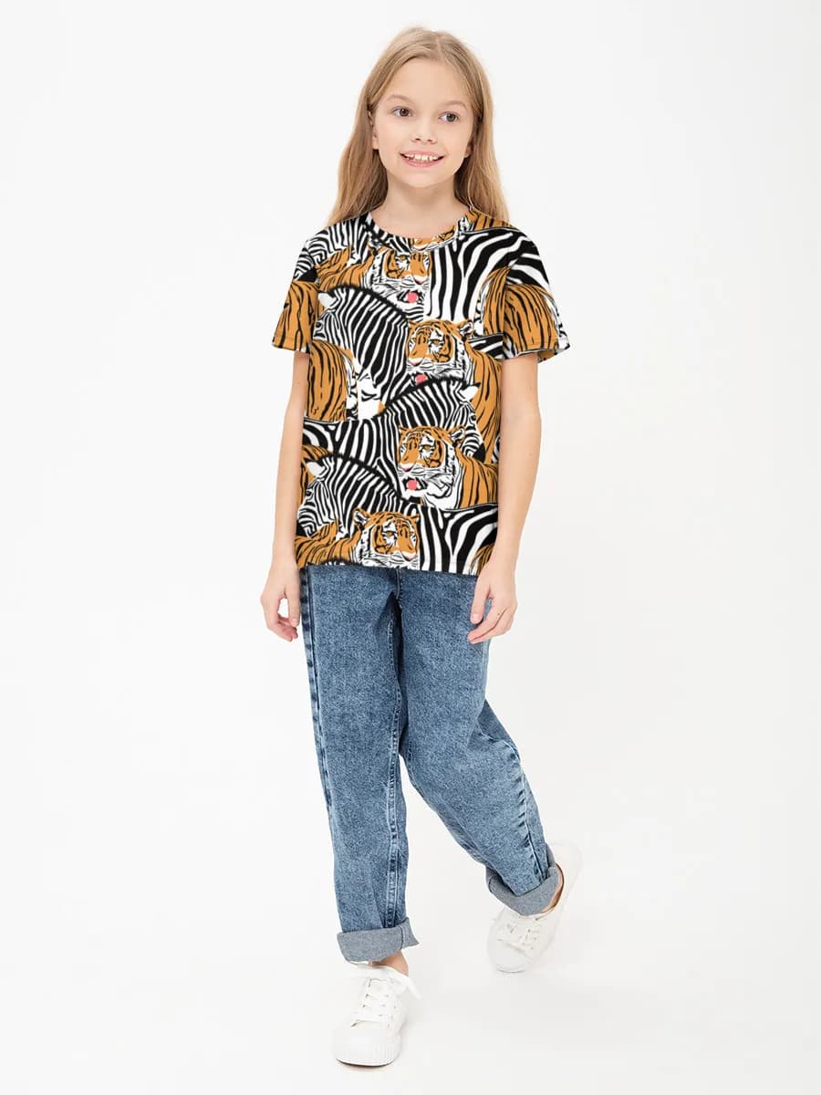 Children's cotton T-shirt (for girls. Copy)