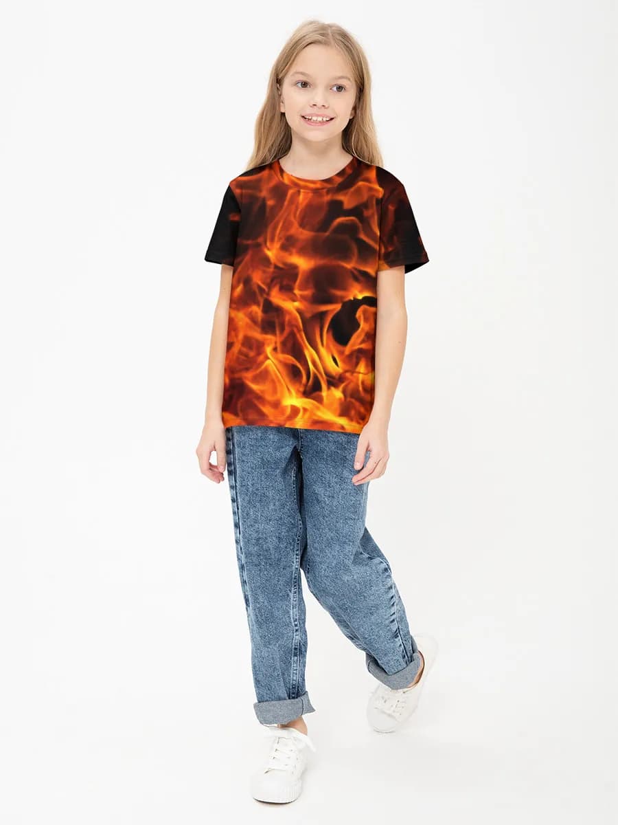 Blazing Orange Flames
