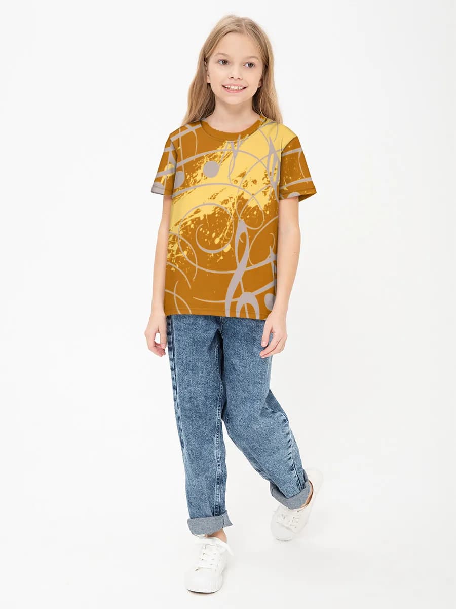 Children's cotton T-shirt (for girls. Copy)