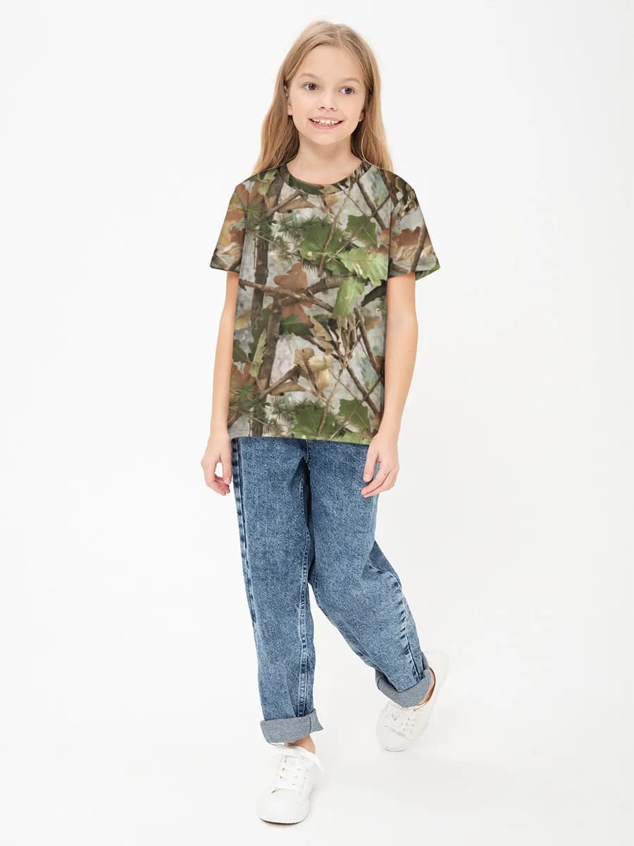 Children's cotton T-shirt (for girls. Copy)