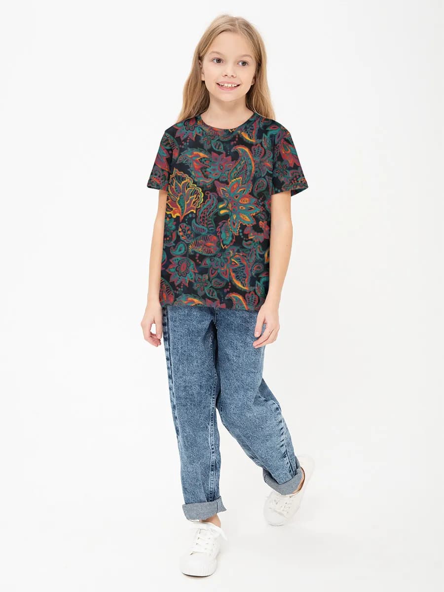 Children's cotton T-shirt (for girls. Copy)