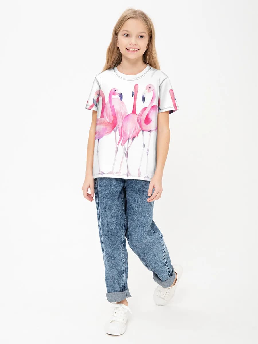 Children's cotton T-shirt (for girls. Copy)
