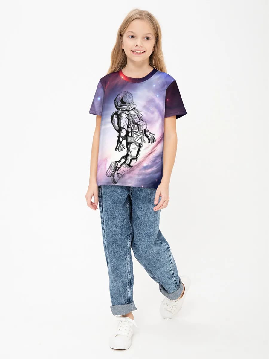 Children's cotton T-shirt (for girls. Copy)
