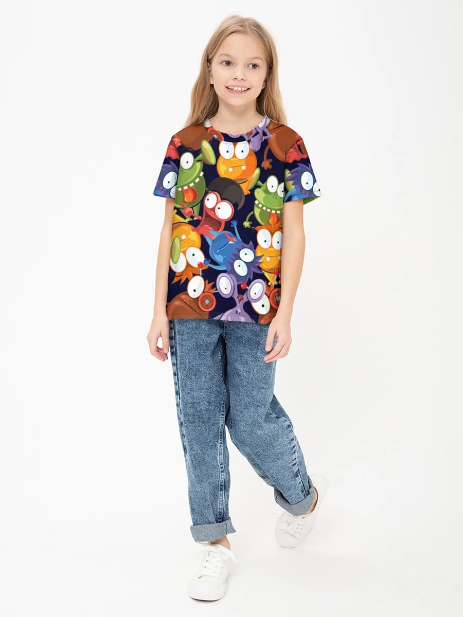Children's cotton T-shirt (for girls. Copy)