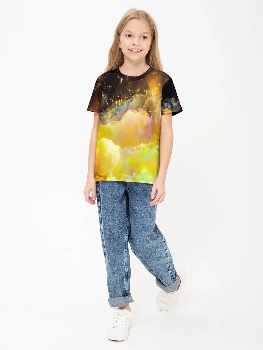 Children's cotton T-shirt (for girls. Copy)