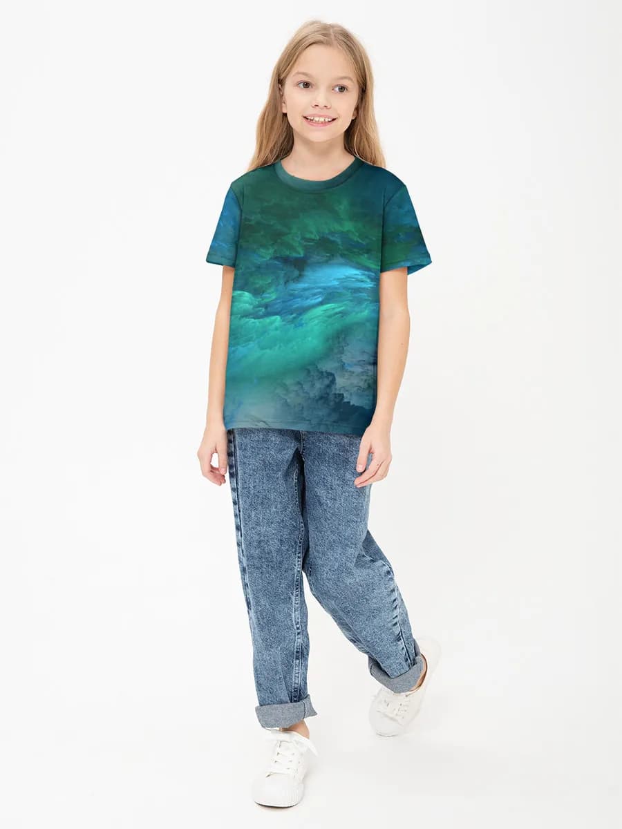 Children's cotton T-shirt (for girls. Copy)