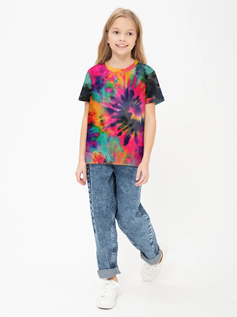 Children's cotton T-shirt (for girls. Copy)
