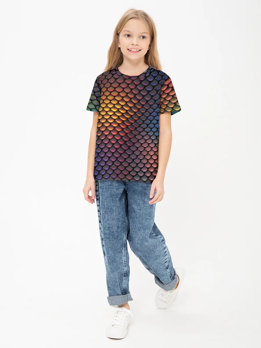 Children's cotton T-shirt (for girls. Copy)
