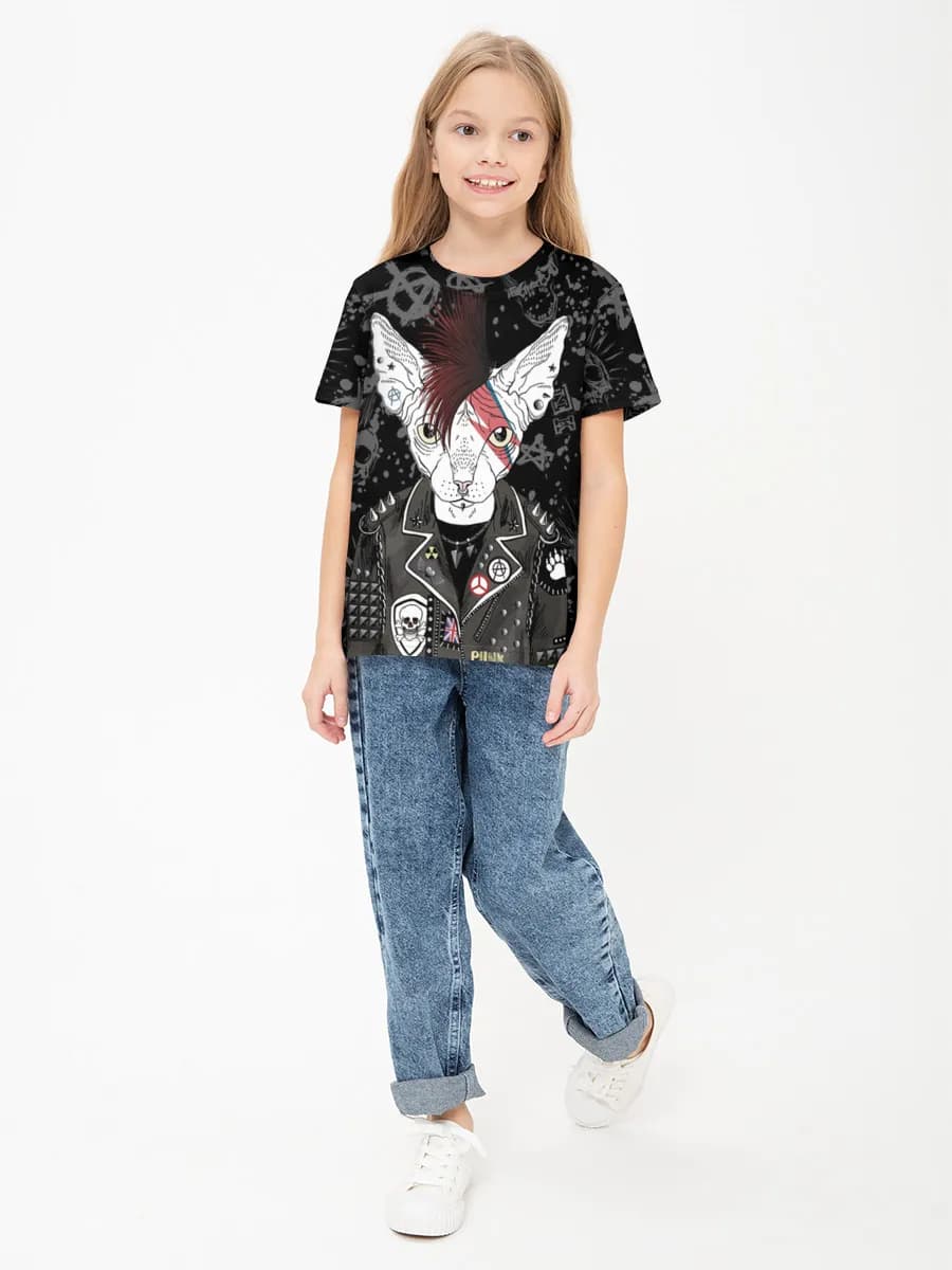 Children's cotton T-shirt (for girls. Copy)