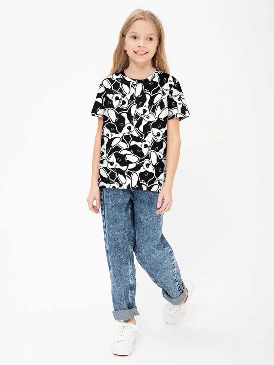Children's cotton T-shirt (for girls. Copy)