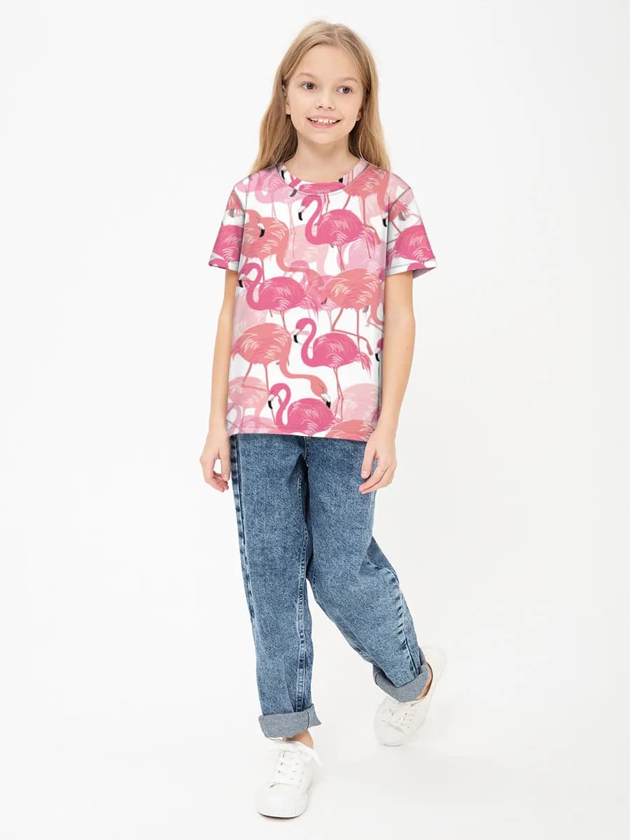 Children's cotton T-shirt (for girls. Copy)