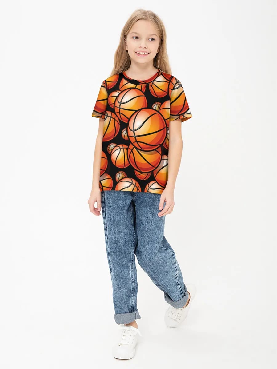Children's cotton T-shirt (for girls. Copy)