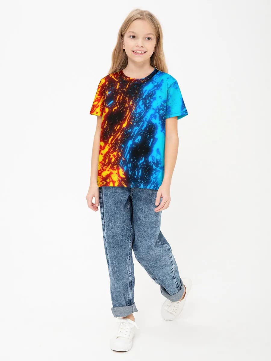 Children's cotton T-shirt (for girls. Copy)