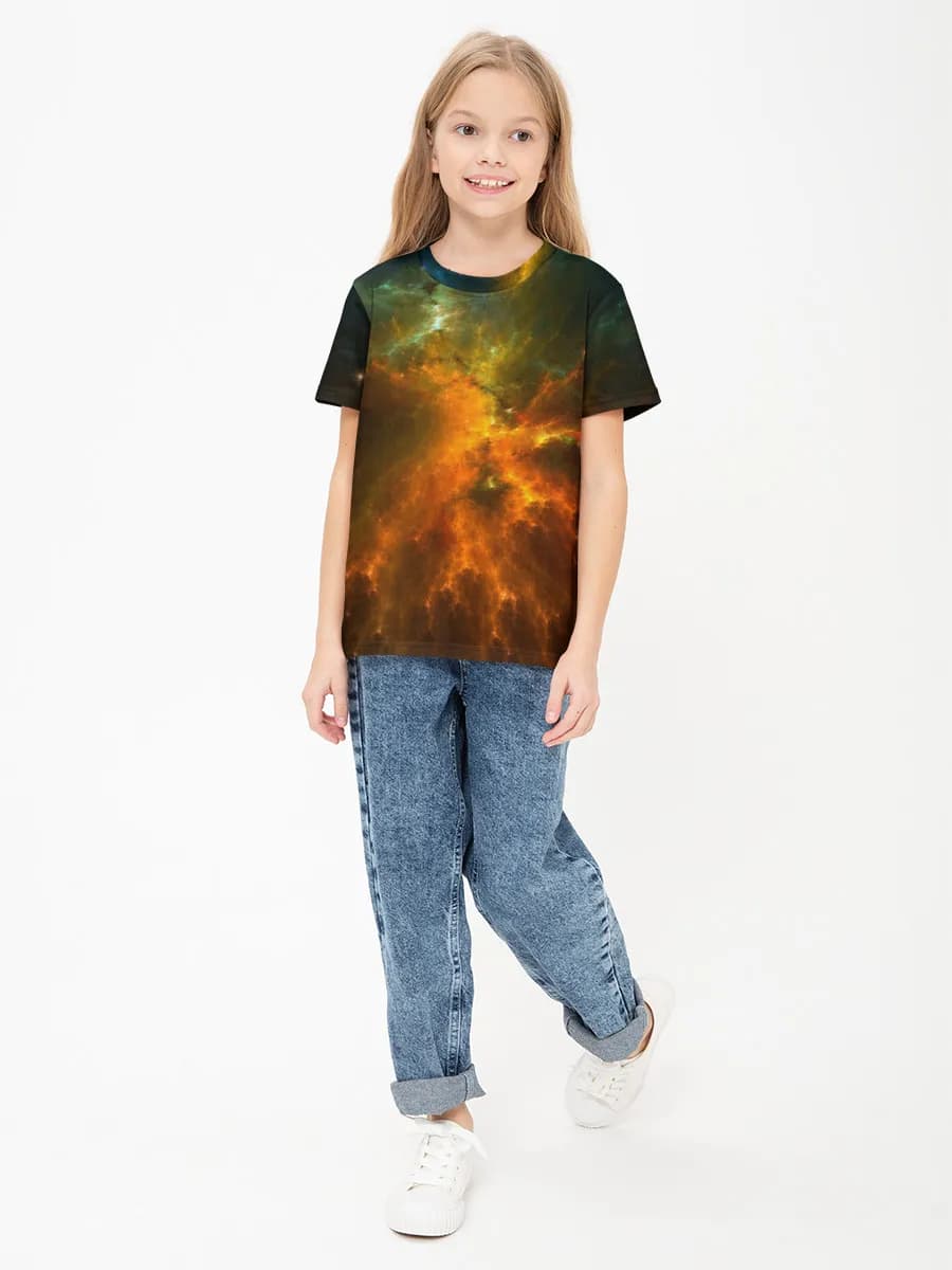 Children's cotton T-shirt (for girls. Copy)