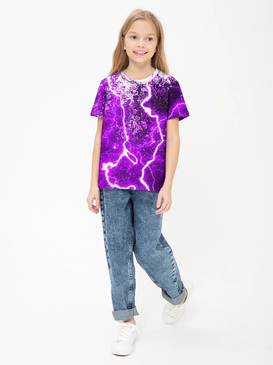 Children's cotton T-shirt (for girls. Copy)