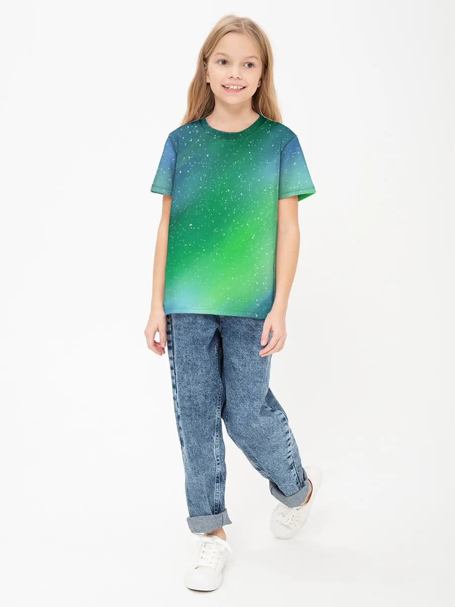 Children's cotton T-shirt (for girls. Copy)