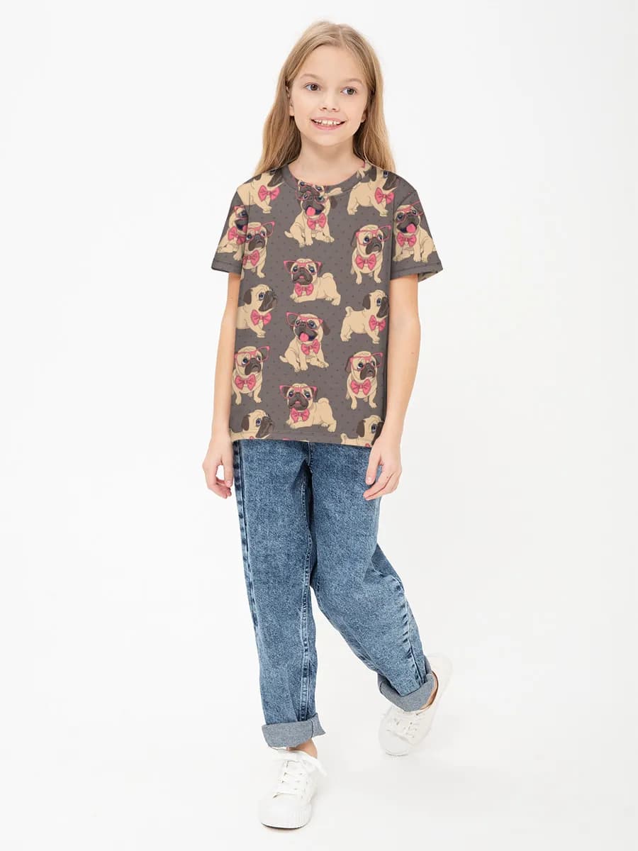Children's cotton T-shirt (for girls. Copy)