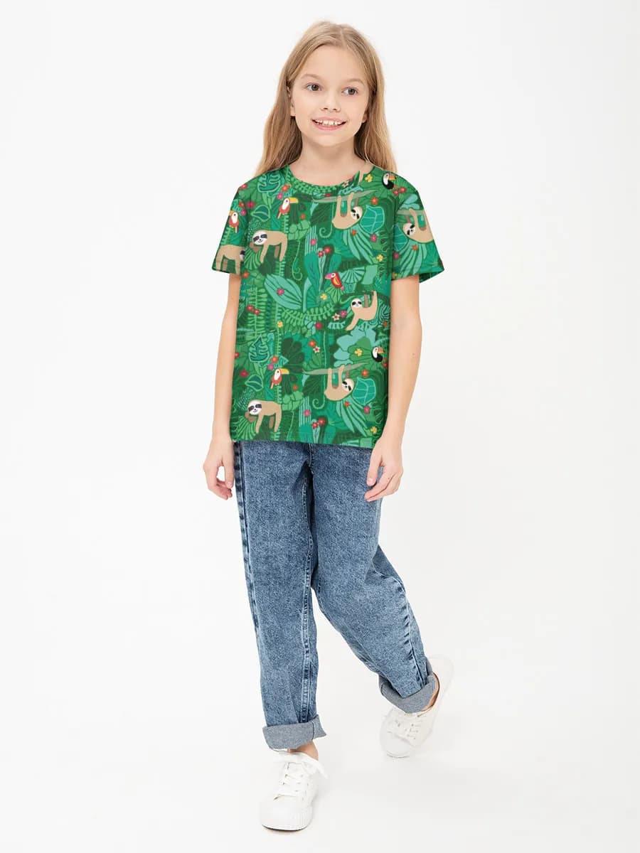 Children's cotton T-shirt (for girls. Copy)