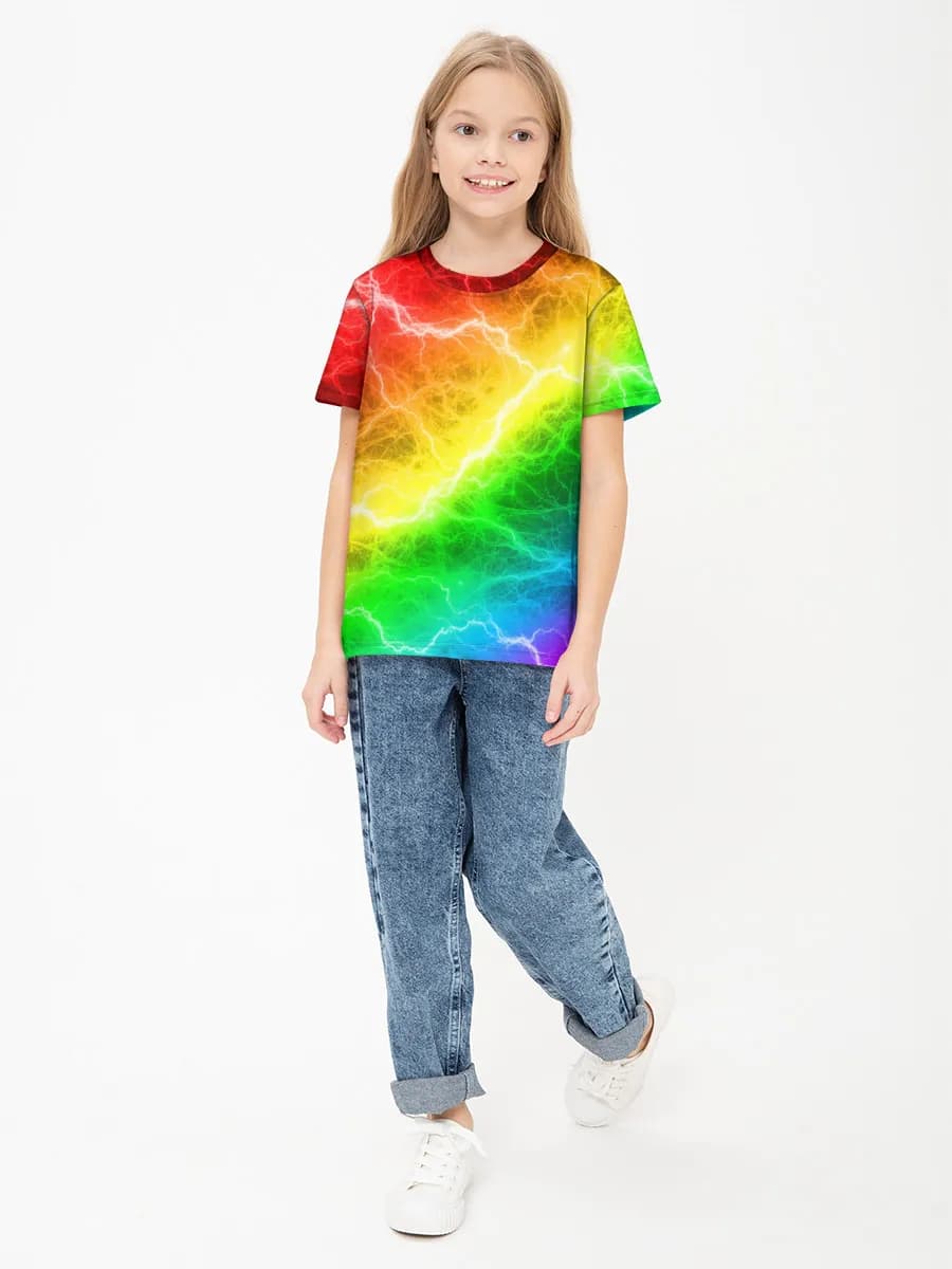 Children's cotton T-shirt (for girls. Copy)