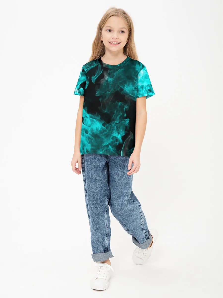 Children's cotton T-shirt (for girls. Copy)