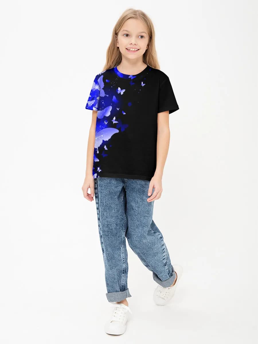 Children's cotton T-shirt (for girls. Copy)