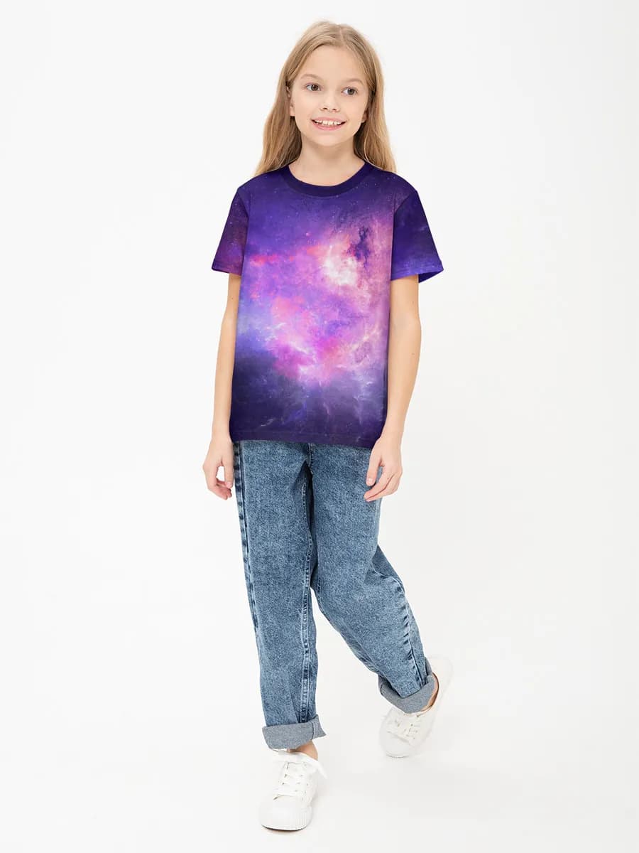 Children's cotton T-shirt (for girls. Copy)