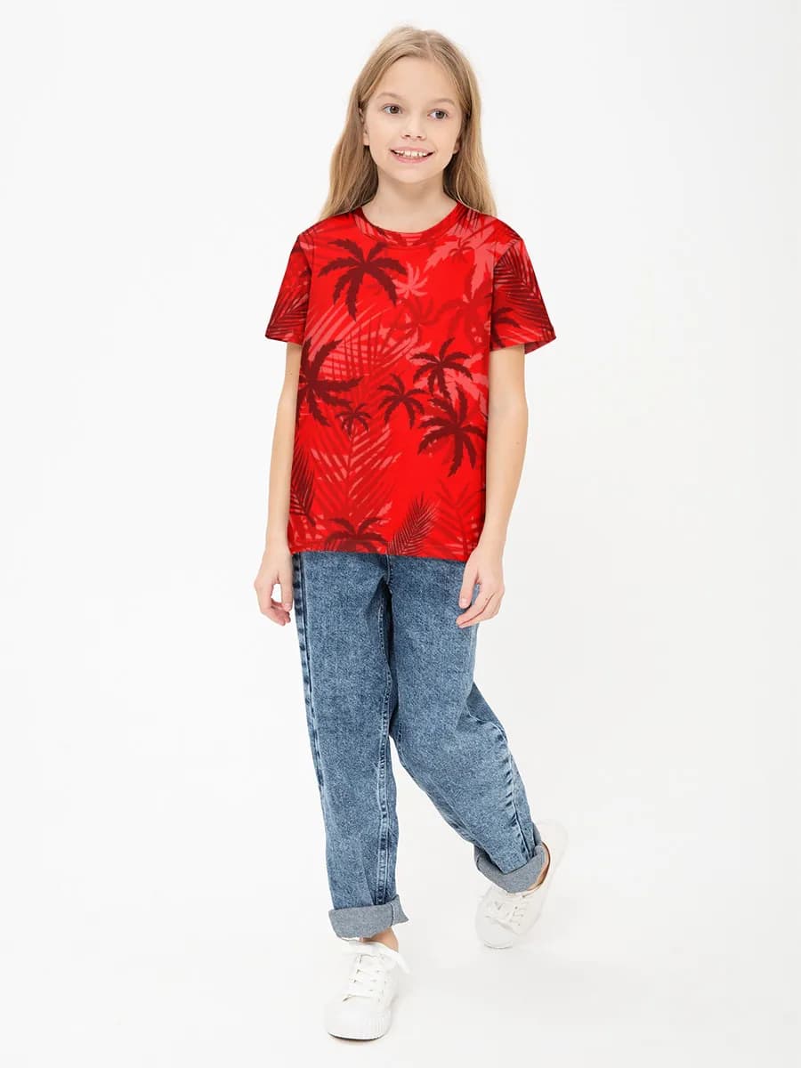 Children's cotton T-shirt (for girls. Copy)