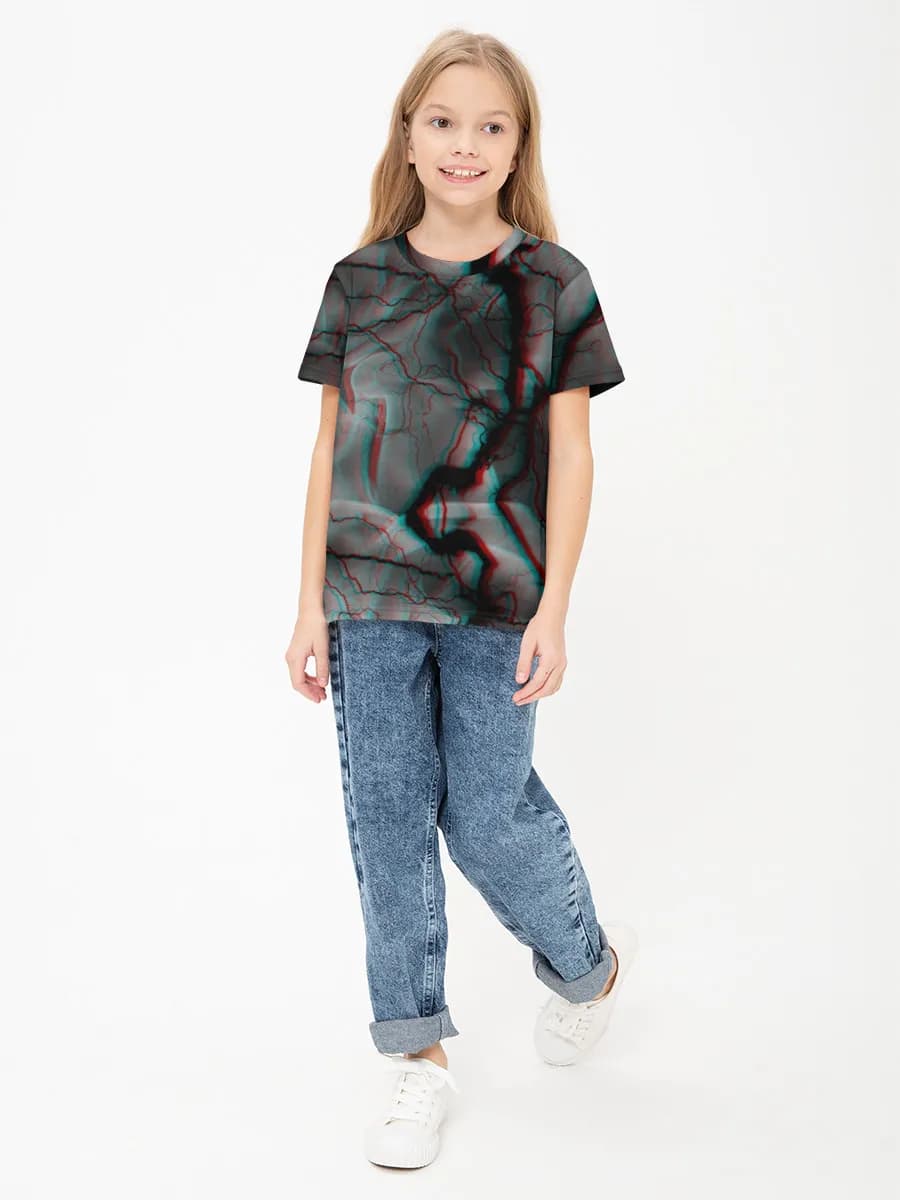 Children's cotton T-shirt (for girls. Copy)