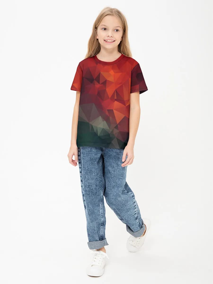 Children's cotton T-shirt (for girls. Copy)