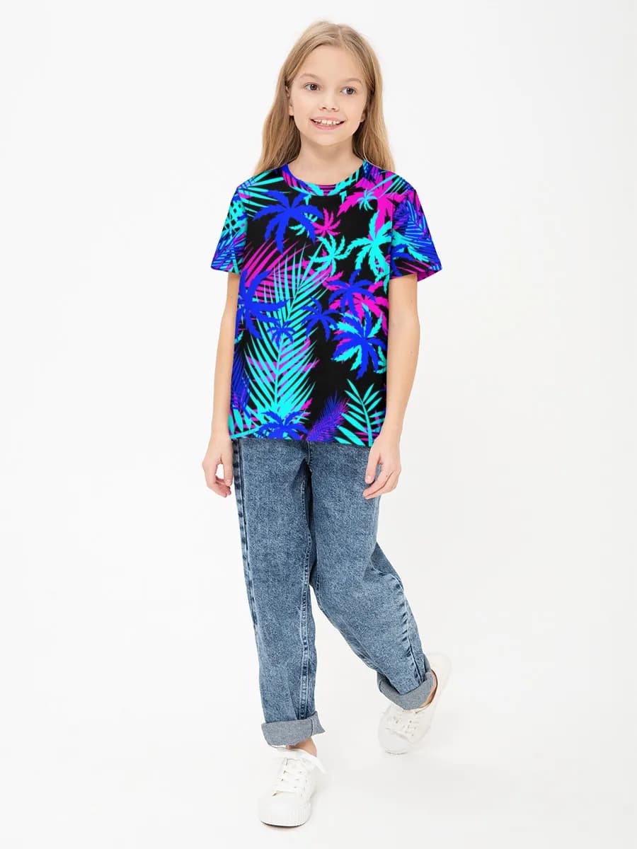 Children's cotton T-shirt (for girls. Copy)