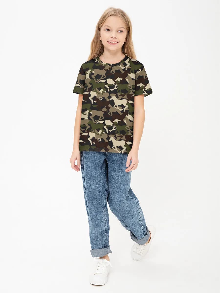 Children's cotton T-shirt (for girls. Copy)