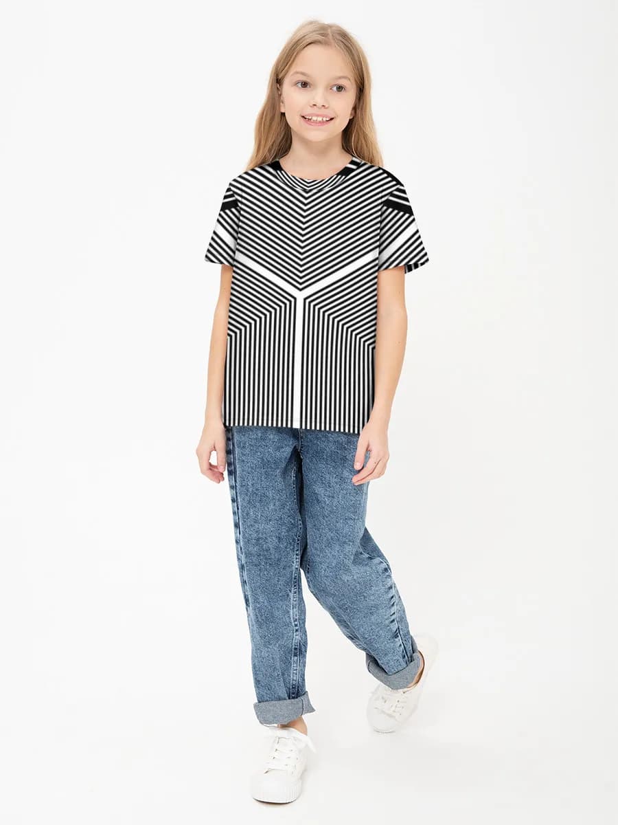 Children's cotton T-shirt (for girls. Copy)