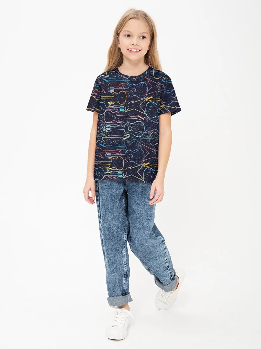 Children's cotton T-shirt (for girls. Copy)