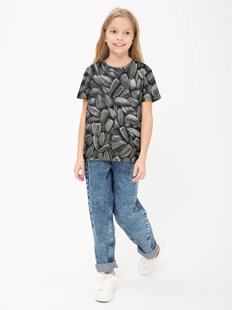 Children's cotton T-shirt (for girls. Copy)