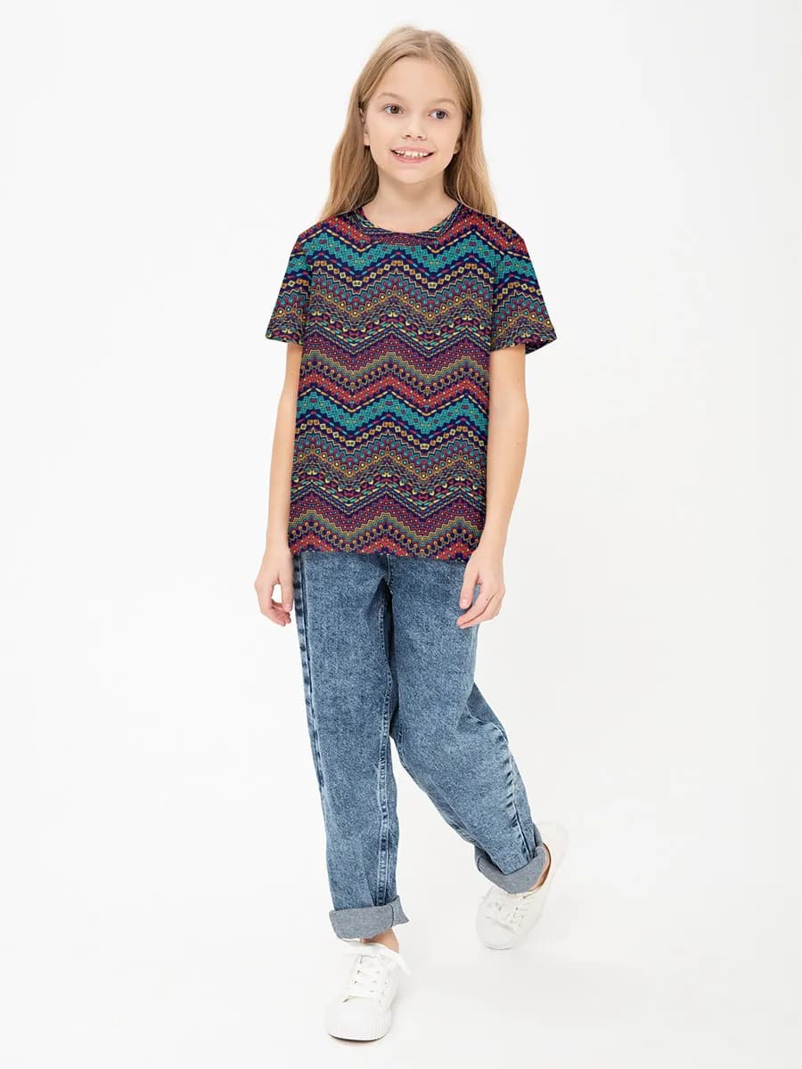 Children's cotton T-shirt (for girls. Copy)