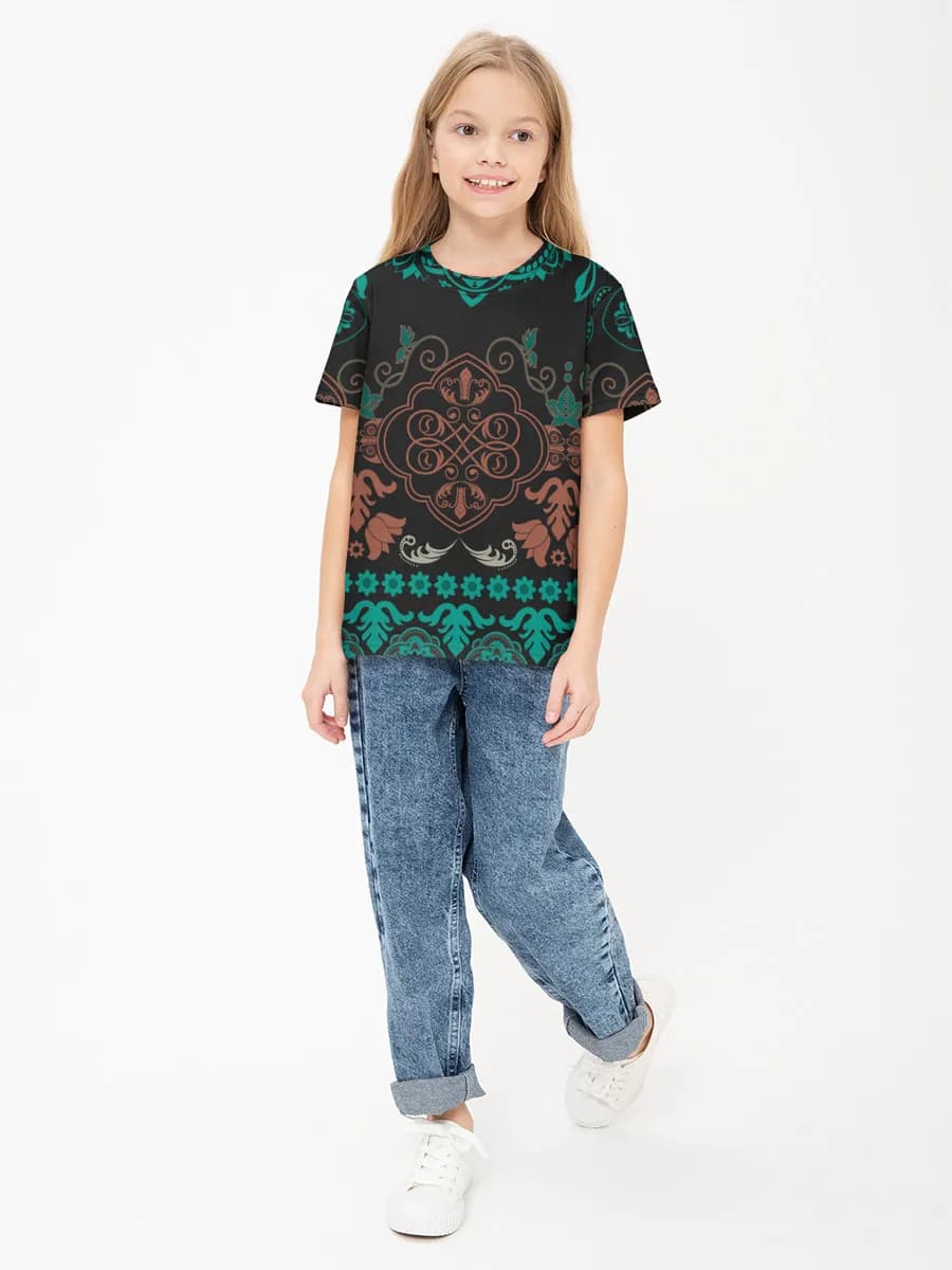 Children's cotton T-shirt (for girls. Copy)