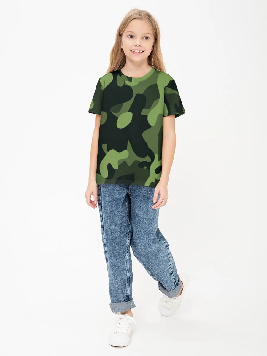 Children's cotton T-shirt (for girls. Copy)