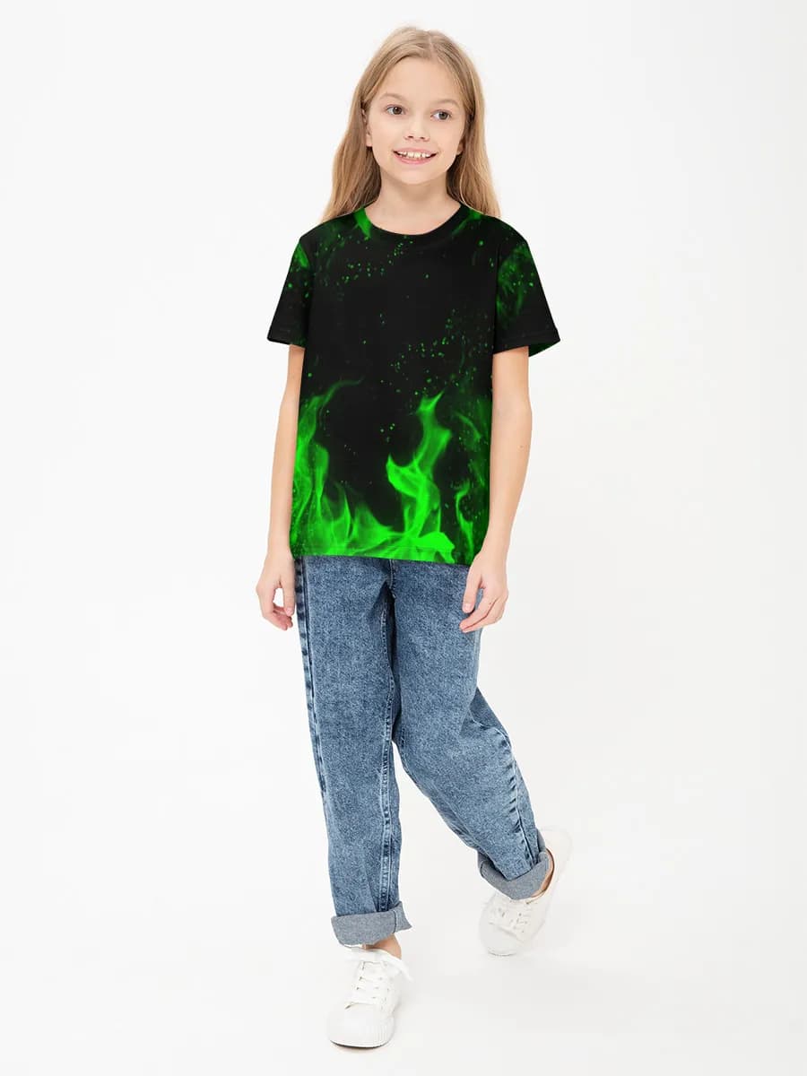 Children's cotton T-shirt (for girls. Copy)