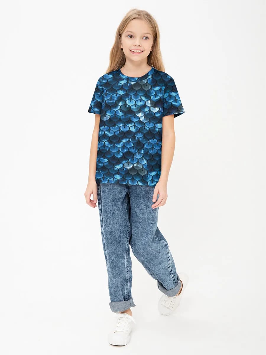Children's cotton T-shirt (for girls. Copy)