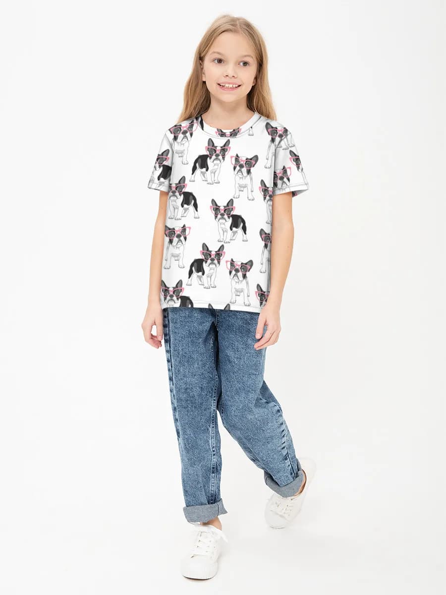 Children's cotton T-shirt (for girls. Copy)