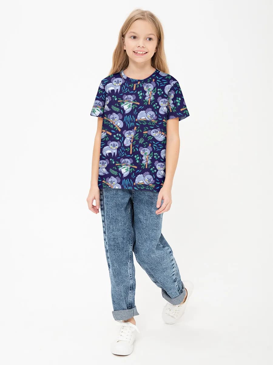 Children's cotton T-shirt (for girls. Copy)