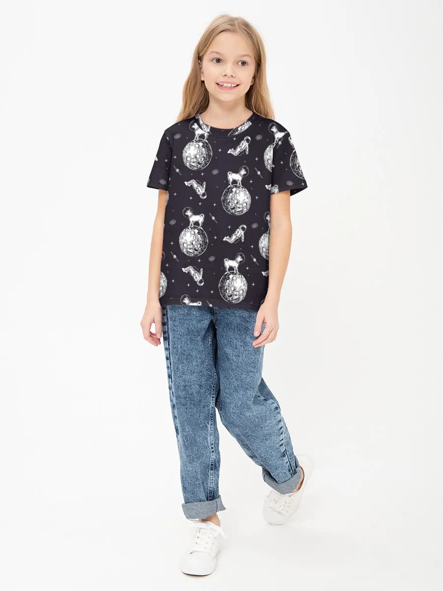 Children's cotton T-shirt (for girls. Copy)