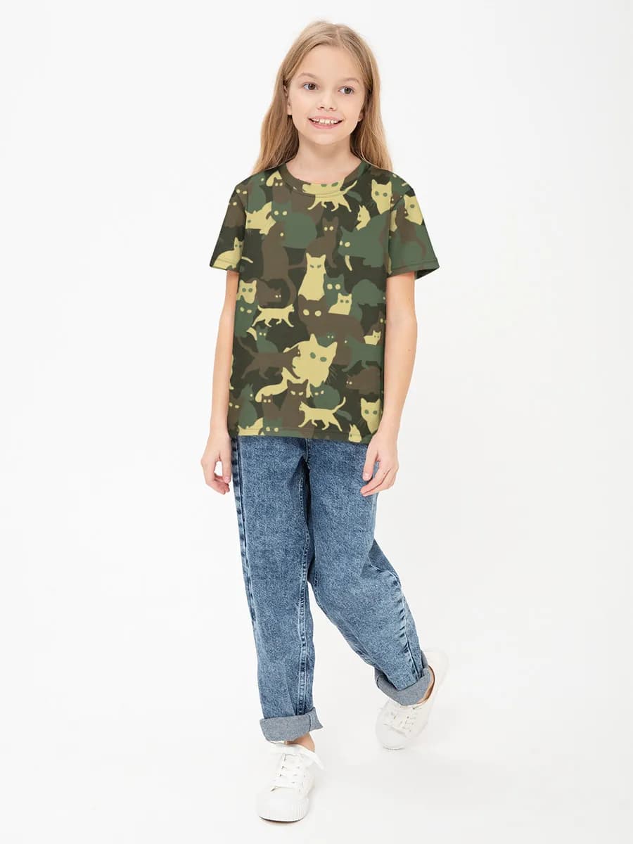 Children's cotton T-shirt (for girls. Copy)