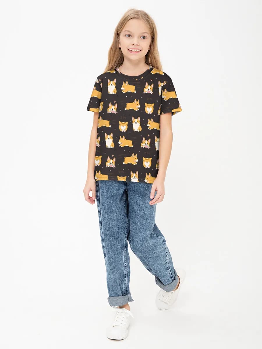 Children's cotton T-shirt (for girls. Copy)