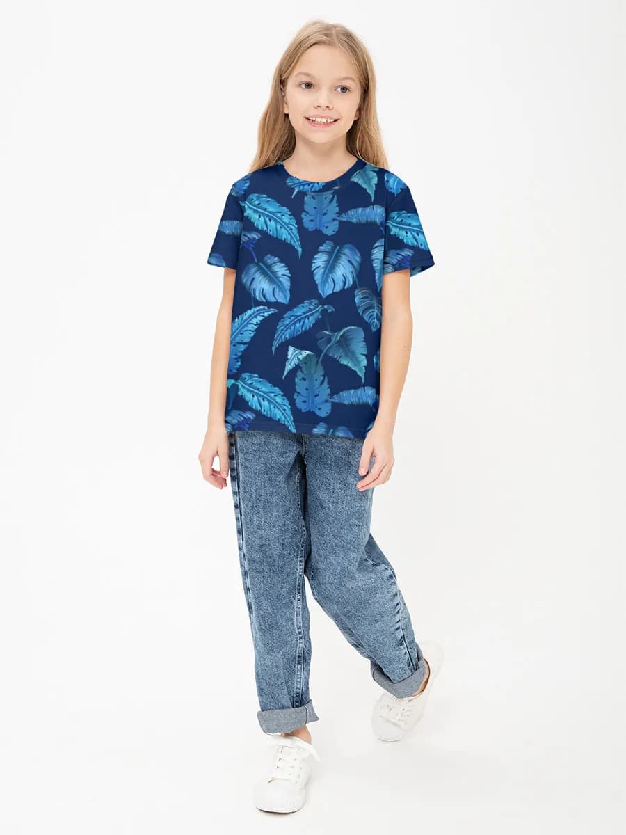 Children's cotton T-shirt (for girls. Copy)