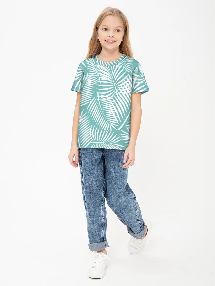 Children's cotton T-shirt (for girls. Copy)