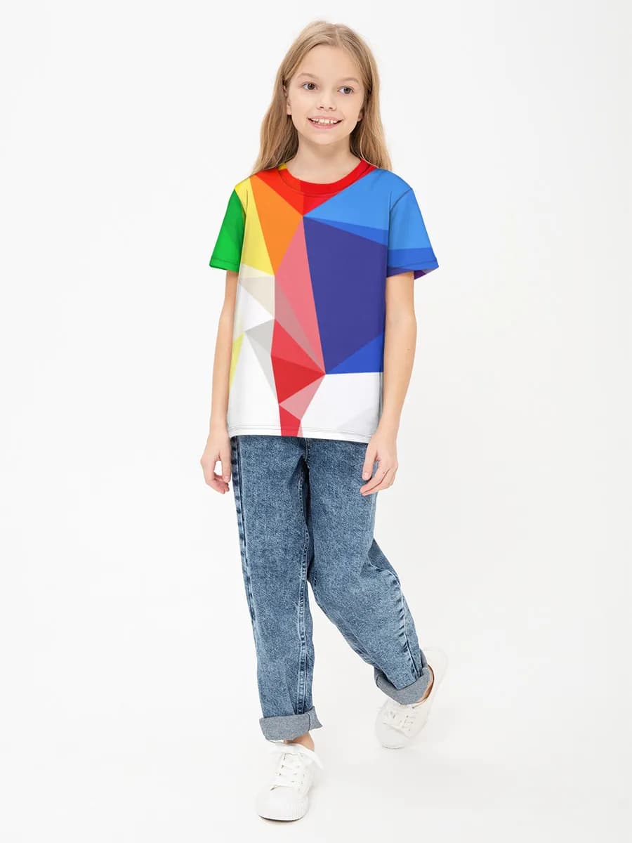 Children's cotton T-shirt (for girls. Copy)