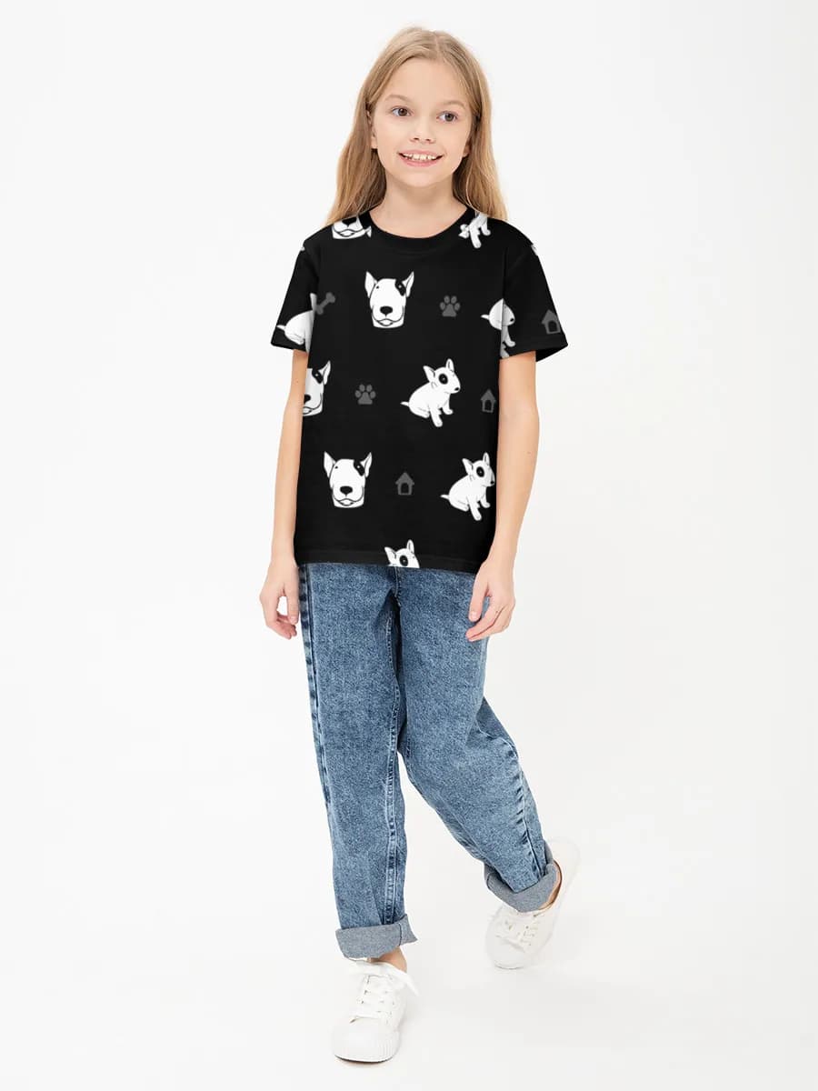 Children's cotton T-shirt (for girls. Copy)